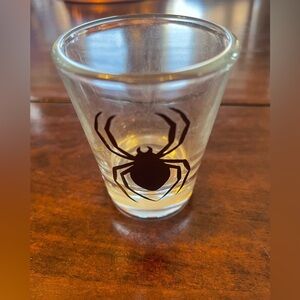 Shot glass with Spider